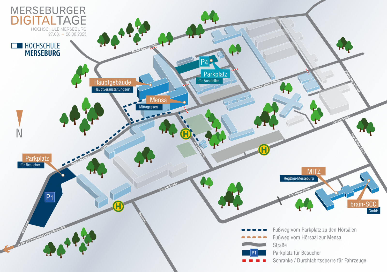 Merseburger Digitaltage 2025 - Standort Übersichtsplan