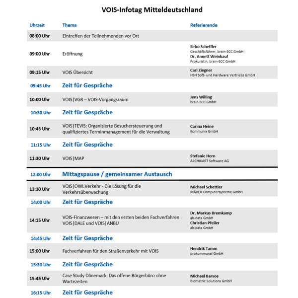 31.08.2023 - Hörsaal 8 - VOIS-Infotag Mitteldeutschland