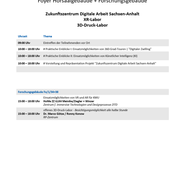 30.08.2023 - Foyer - Zukunftszentrum Digitale Arbeit Sachsen-Anhalt